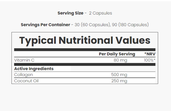 کپسول کوکونات کلاژن مای ویتامینز Myvitamins Coconut Collagen